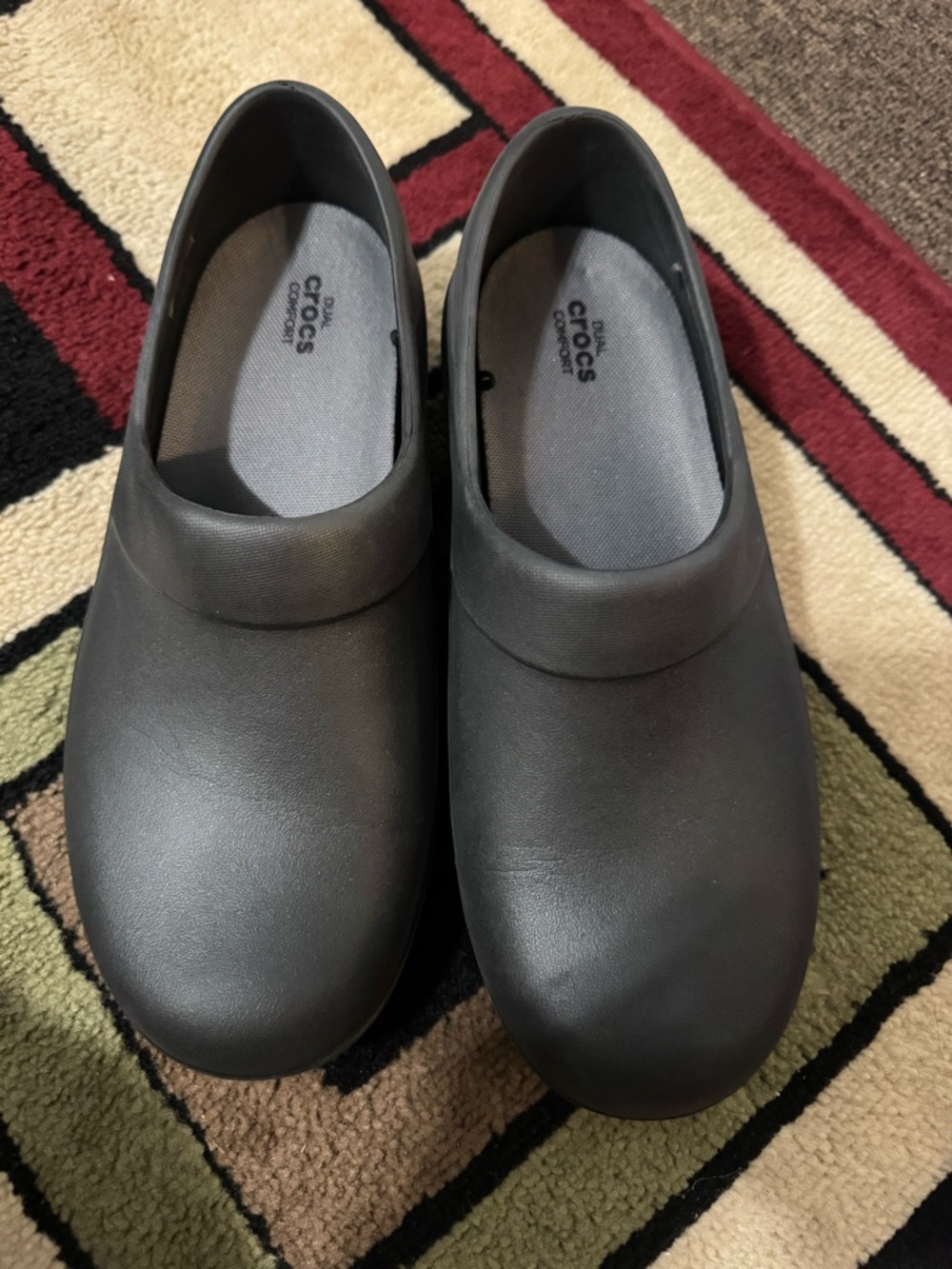 CROCS Black Bistro Slip-On Work Clogs - Picture 2 of 4